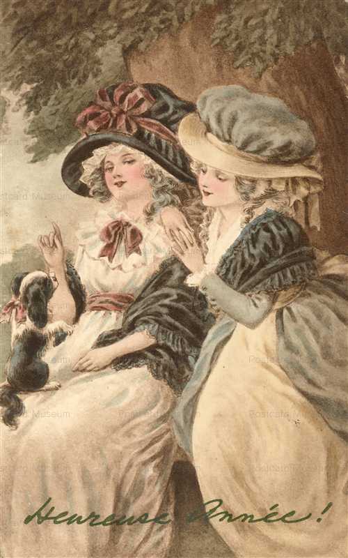 abc160-Period Girls Playing with Puppie