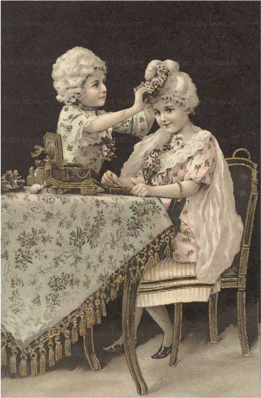 abc270-Period Girls Doing hair