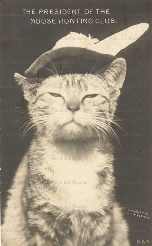 acb050-President of The Mouse Hunting Club 1906 Rotograph