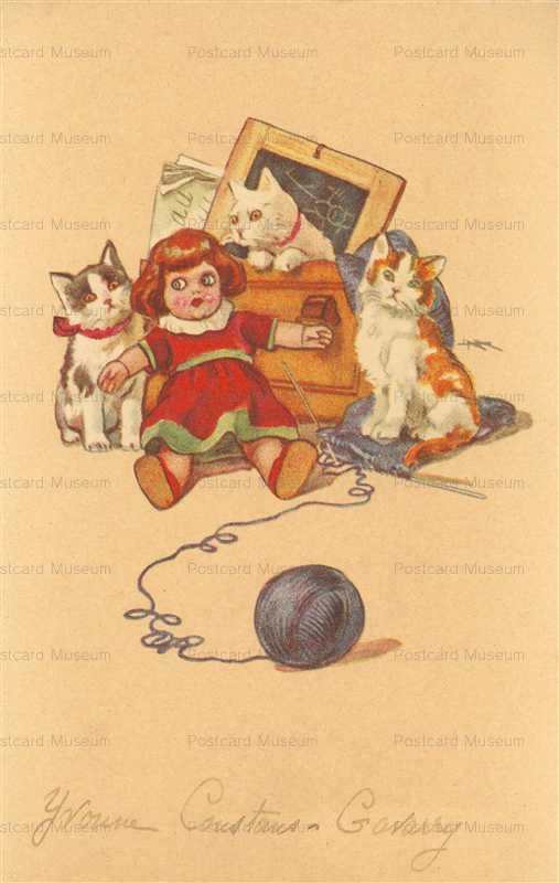 acc035-3CATS w DOLL DEGAMI 588