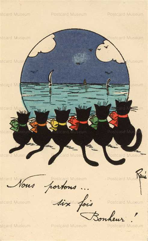 acc093-RENE lucky cats w Sea