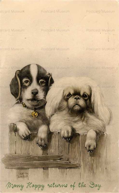 ad004-Pekingese and Fox Terrier Lovers