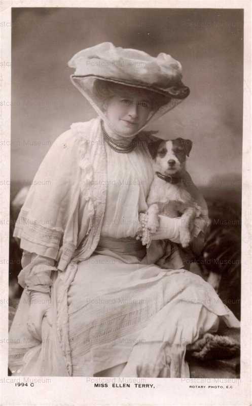 ad005-Jack Russel Fox Terrier and Actress