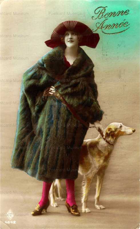 ad013-The Lady and Her Dog Collie