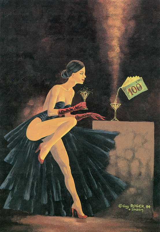 ad930-Woman in Black on Date with Money