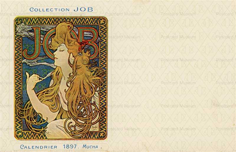 am006-Collection JOB Calendrier 1897 Alphons Mucha