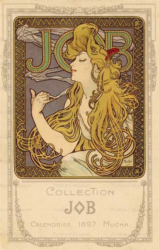 am007-Collection JOB Calendrier 1897 Alphons Mucha