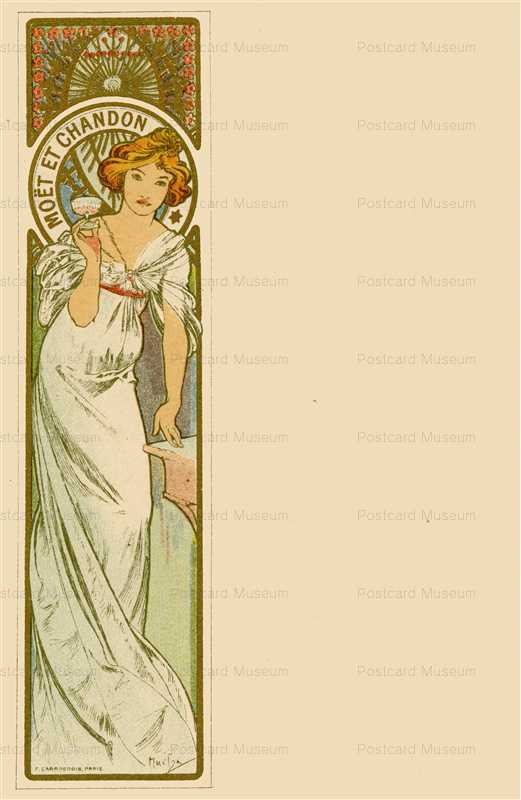 am012-Moet & Chandon 1900 Alphons Mucha