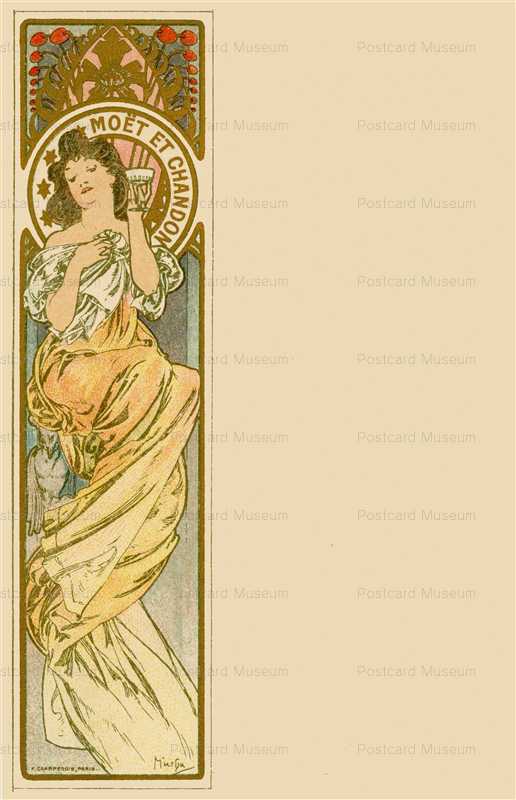 am013-Moet & Chandon 1900 Alphons Mucha