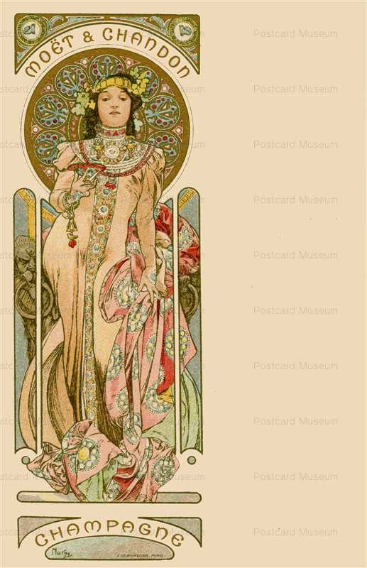 am019-Moet & Chandon 1900 Alphons Mucha