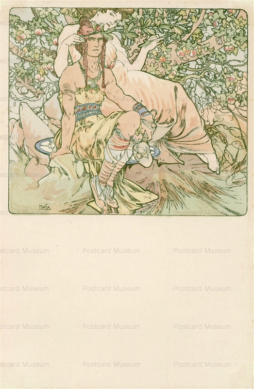 am030-Four Ages of Man.Manhood 1900 Alphons Mucha