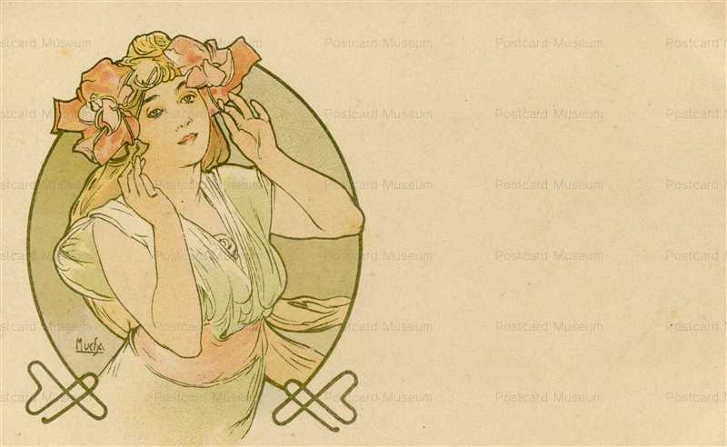 am047-Design for Postcard 1900 Alphons Mucha
