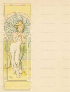 am048-Spring 1900 Alphonse Mucha