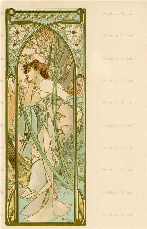 am084-Reverie of Evening 1899 Alphons Mucha