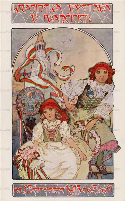 am114-Poster for the Regional Ivancice 1913 Alphons Mucha