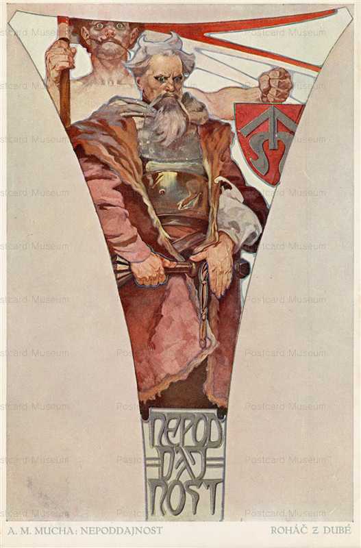 am124-Toughness Rohac z Dube NEPODDAJNOST 1912 Alphons Mucha