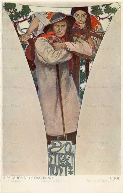 am126-Vigilance Chodove OSTRAZITOST 1912 Alphons Mucha