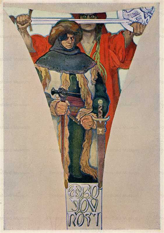 am127-Mulitancy Jan Zizka 1912 Alphons Mucha