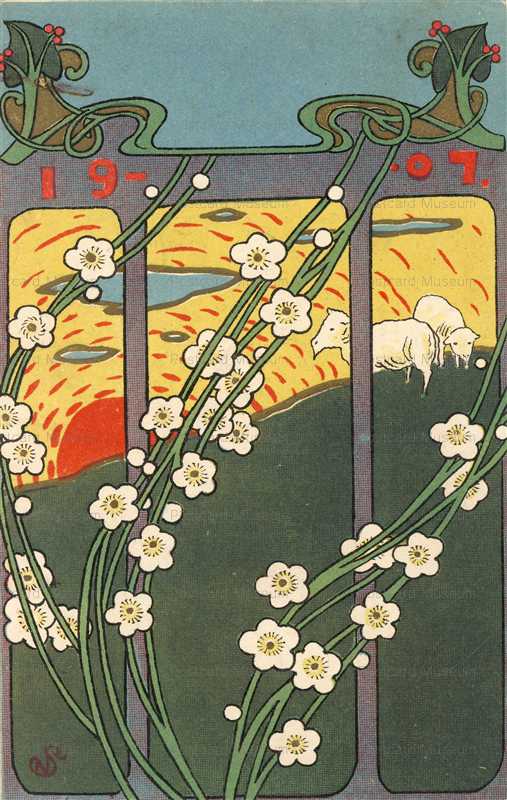 an220-羊と梅１９０７