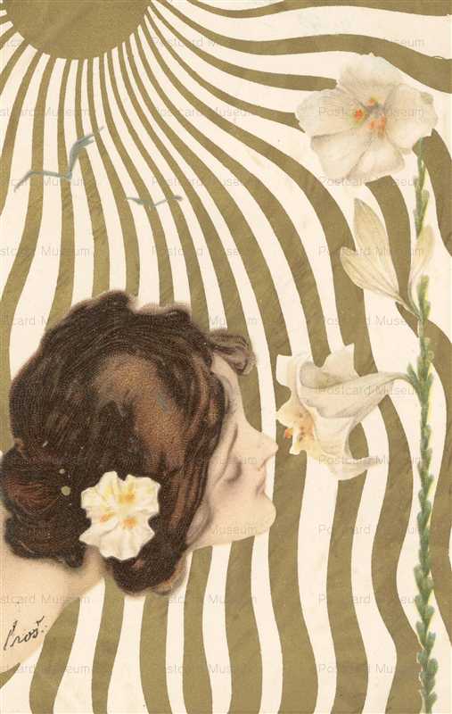 ark033-Raphael Kirchner Sunburst Lily Femmes Soleil