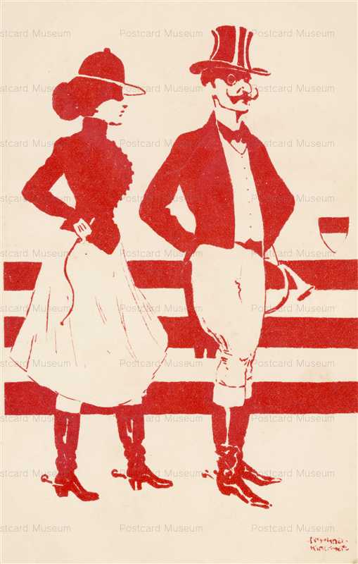 ark082-Raphael Kirchner Horse-riding Couple