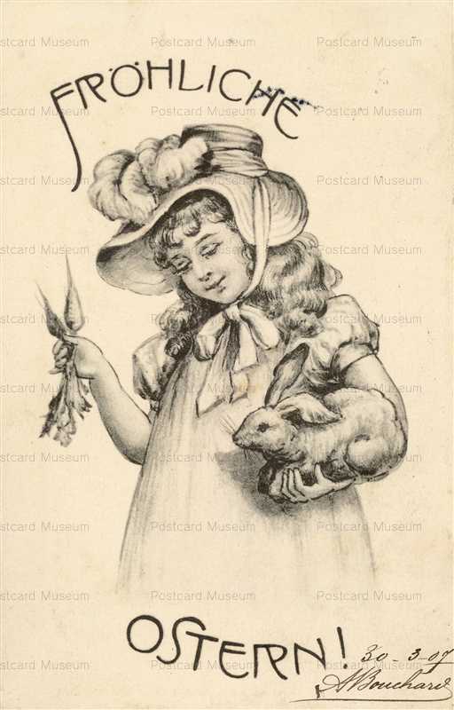 au010-Girl with Rabbit