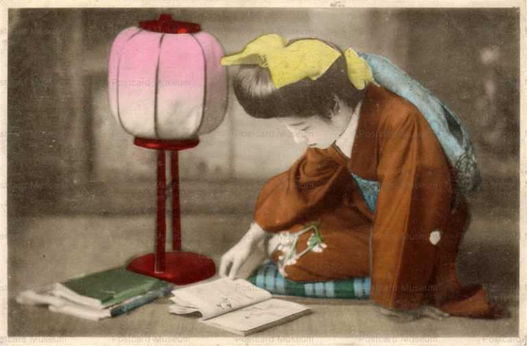 bj020-束髪美人 行灯