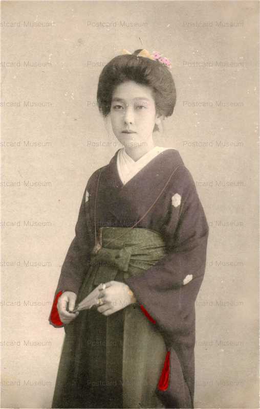 bj110-束髪美人 袴