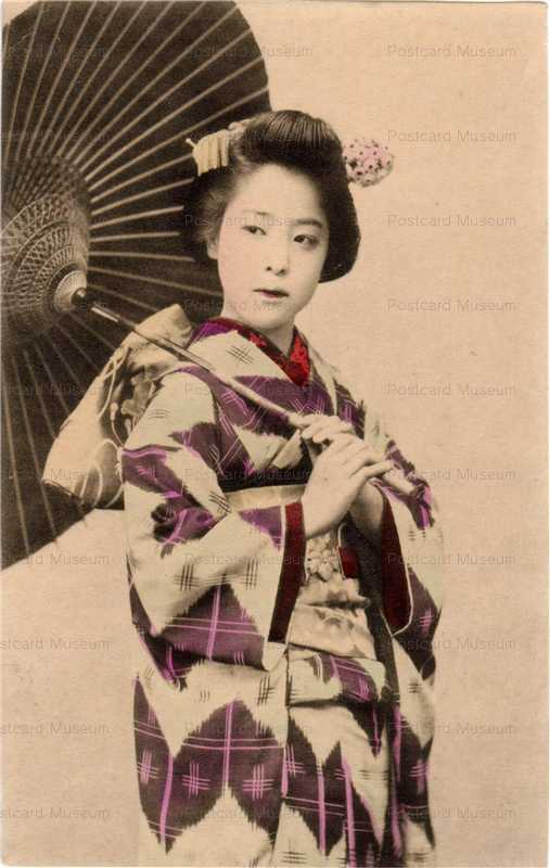 br007-傘をさす美人