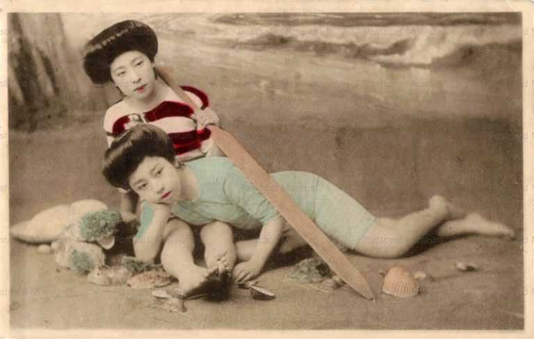 bs009-櫂 縞水着二人