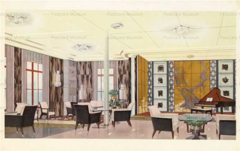 cs515-世界一周新造船あるぜんちな丸一等社交室 大阪商船