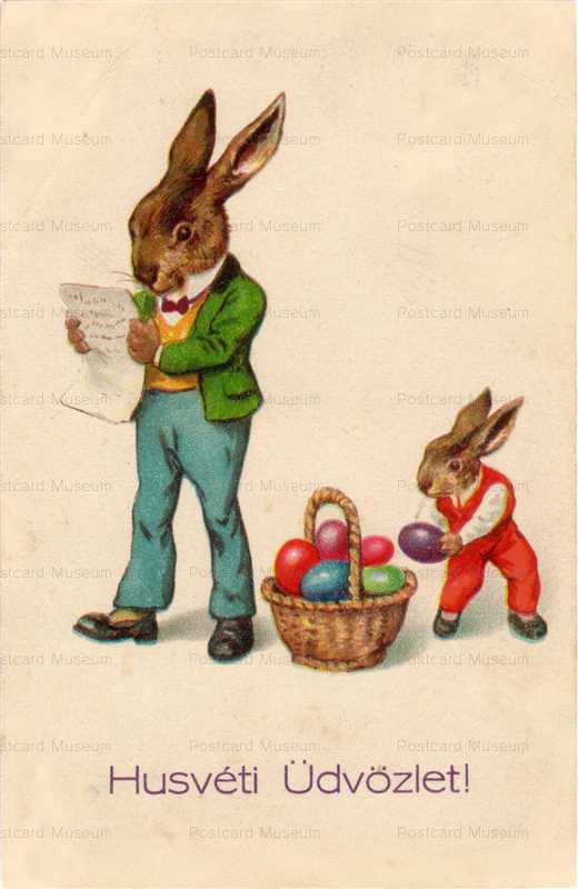 e025-Easter Rabbit Family Egg
