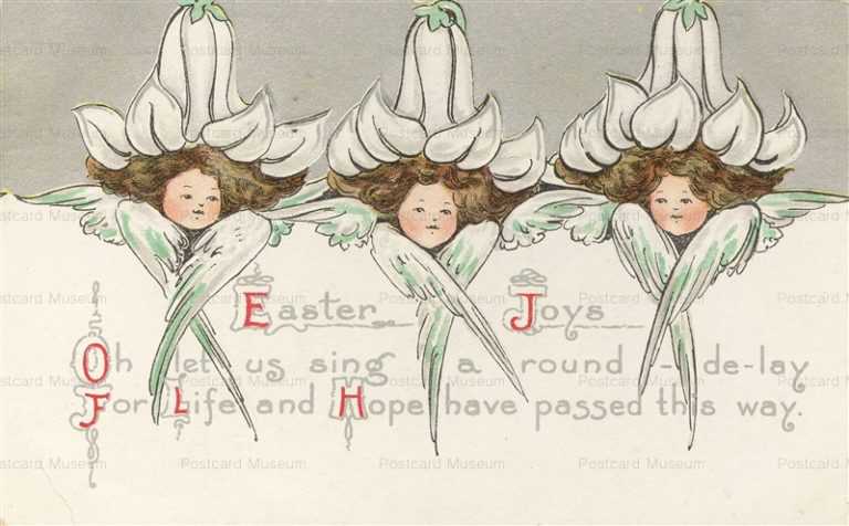 e363-Easter White Flower Girls