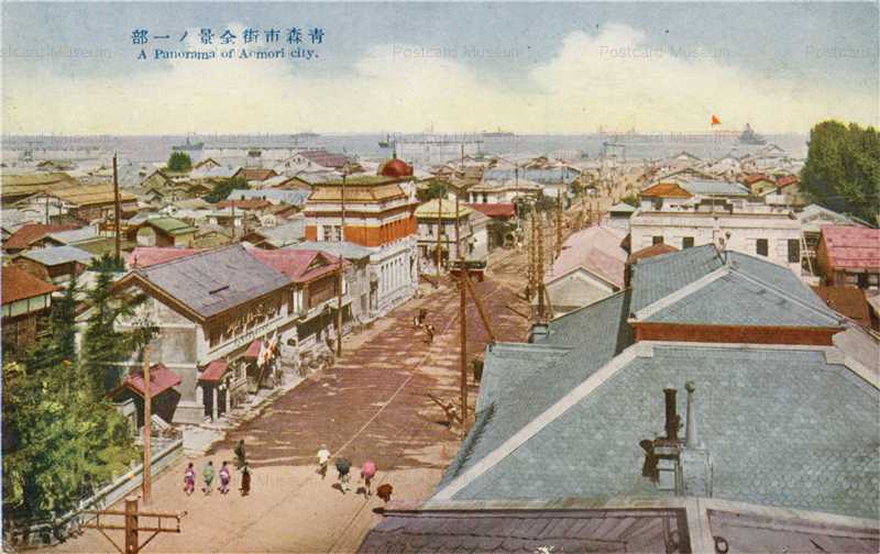eb245-Panorama Aomori City 青森市街全景