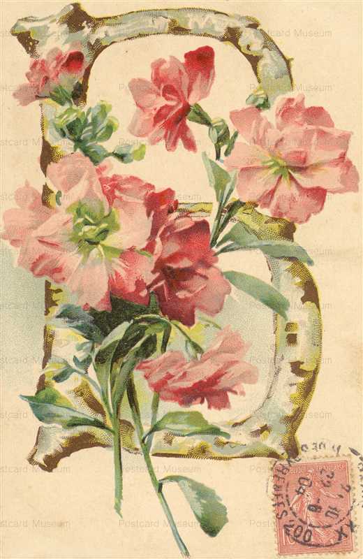 em051-Catherine Klein Letter B Flower