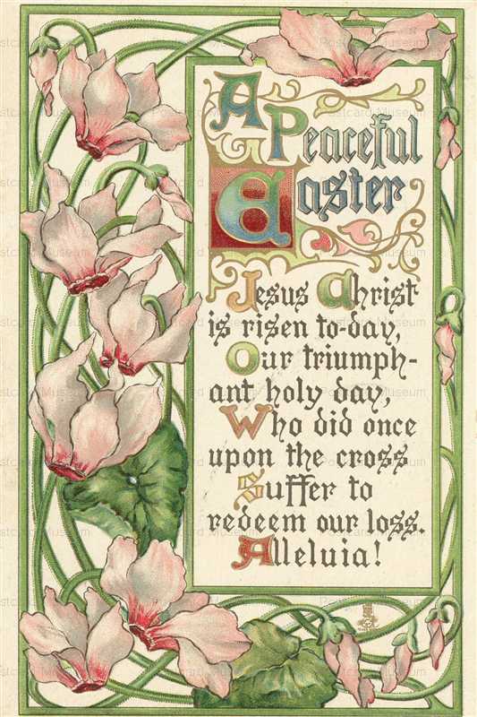 em200-Peaceful Easter Cyclamen