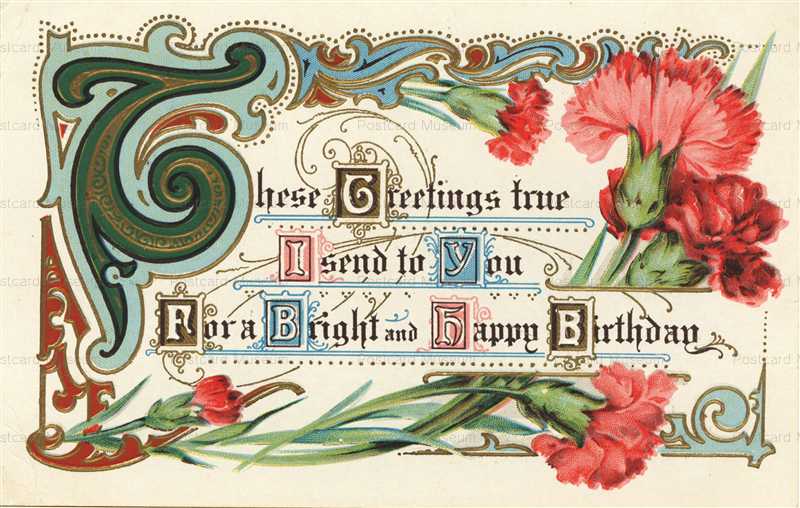 em219-Flowers Alphabet T Sayings Greetings