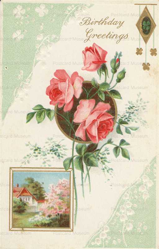 em222-Birthday Rose Flower