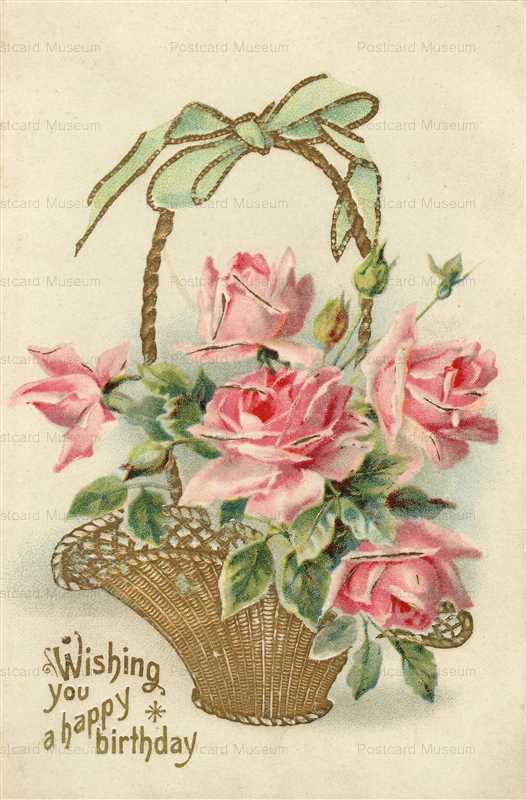 em511-Pink Roses Birthday