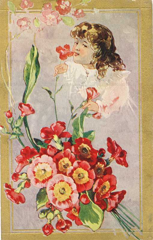 em514-Girl & Flowers