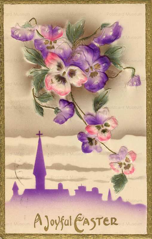 em843-Easter Violet Emboss