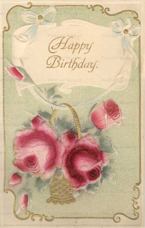 em848-Birthday Rose Emboss