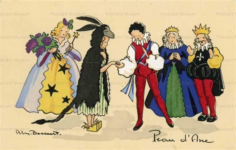 ex250-Children in Costume for a French Fairytale Donkeyskin
