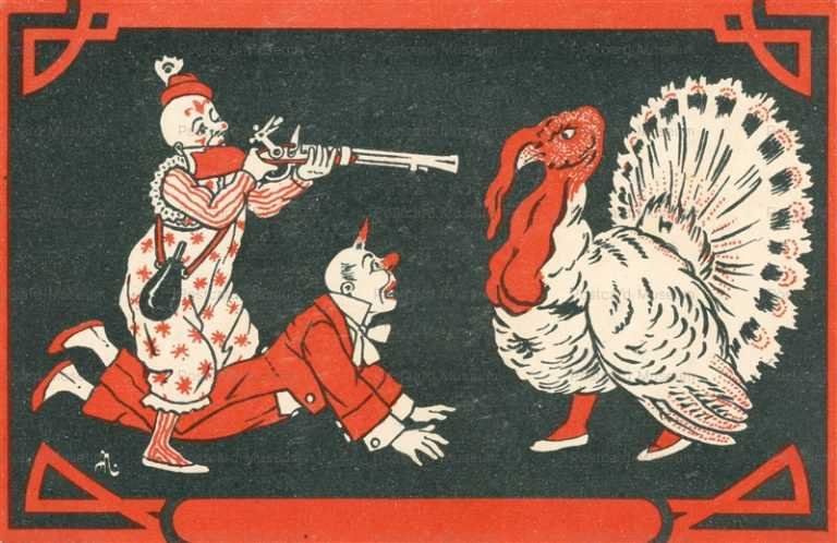 fc016-Circus Clown Turkey