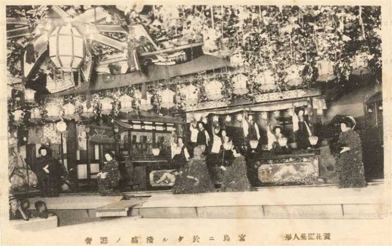 fib550-黄花園菊人形 富島二於いたる清盛ノ遊肴