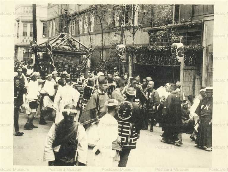 fm023-Kanda Myojin festival 神田明神祭礼 神田栄町町内の大神輿 昭和初期