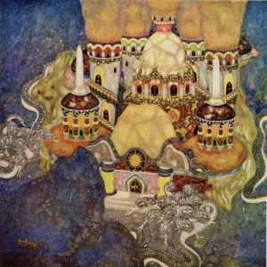 fo134-Edmond Dulac the Story of Bashtchelik Palace Fairy Book