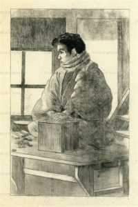 jp725-Bigot Japanese Sitting Man