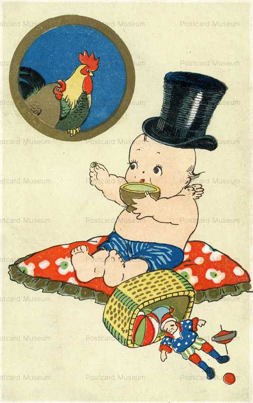 ke063-kewpie 山高ハット 鶏 酉年