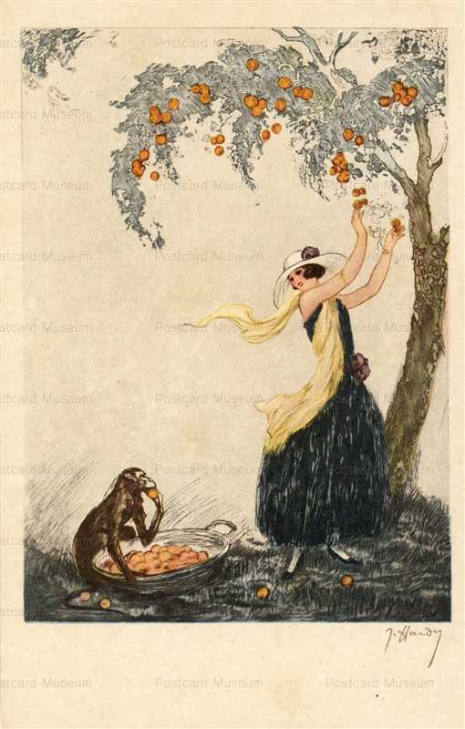 li004-Louis Icart Hardy Monkey